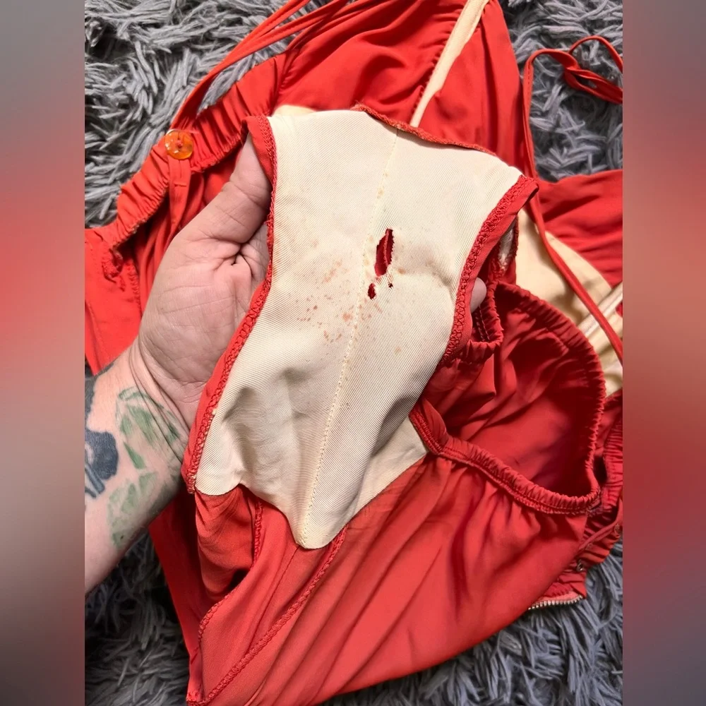 True Vintage 1950s Kerrybrooke Sea Stars Womens One Piece Swimsuit - Picture 8 of 10